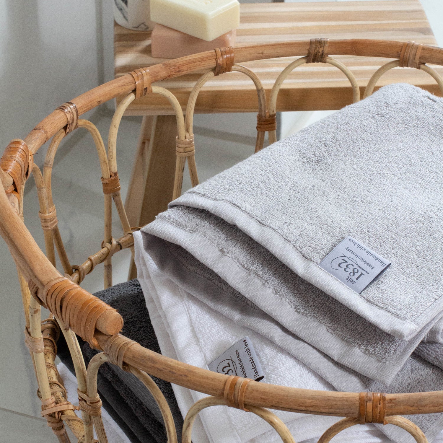 Handtuch Bio-Baumwolle 4er Set – Seifen Klar